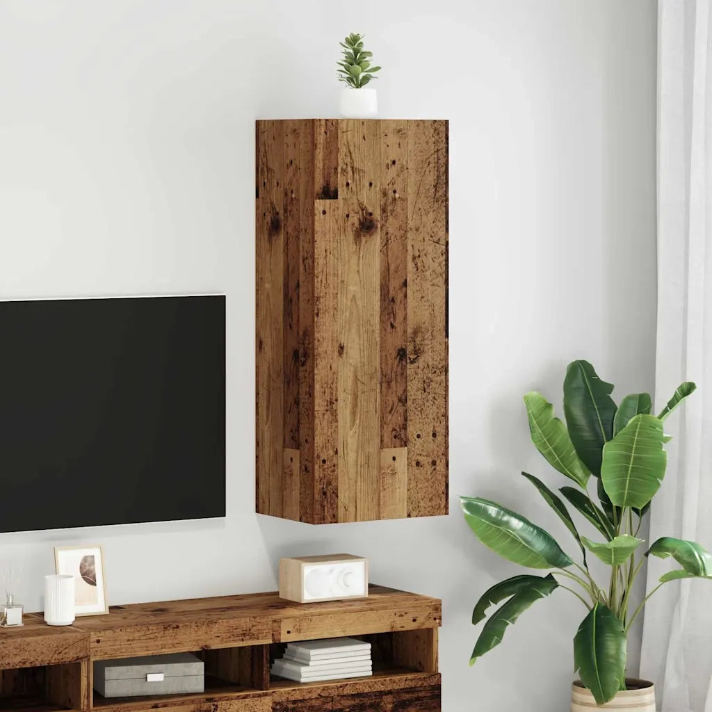 Mobile TV da parete-Mobile TV a Muro-Credenza TV Legno vecchio 40,5 x 30 x 102 cm