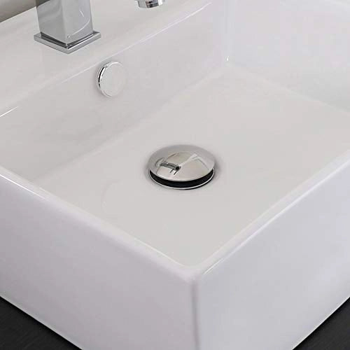 piletta scarico click clack lavabo senza troppo pieno universale 1 1/4 cromata