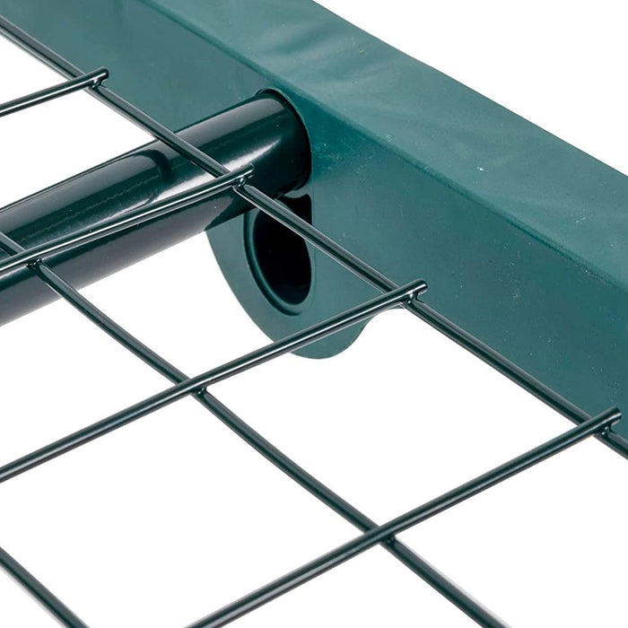 Serra da Giardino in PVC e Metallo Verde con 3 Ripiani Trasparente Robusta