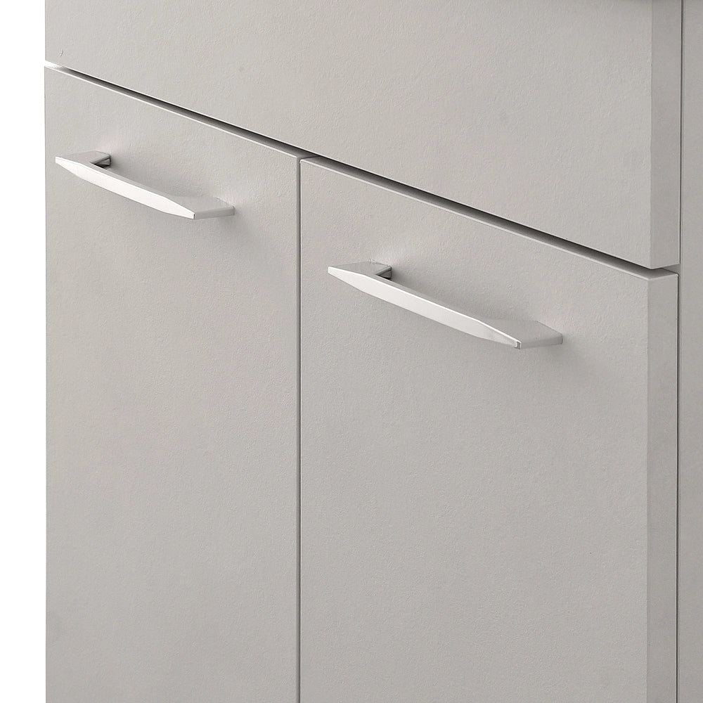 Mobile lavatoio 60x50 grigio calce Moon con vasca in ceramica Dolomite