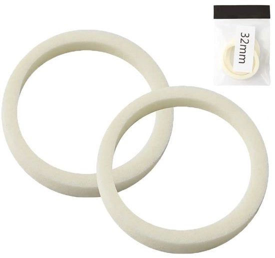 Foglietto di Sospensione per Bicicletta - 2 Pezzi - Gomma Oliato - 32mm di Diametro Interno/40mm di Diametro Esterno - Sostenibile - Facile da Installare - Fendinebbia