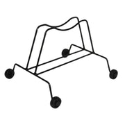 Andrys Rastrelliera Bici 1 Posto con Rotelle Fisse Ruote 6cm Nero Verniciato