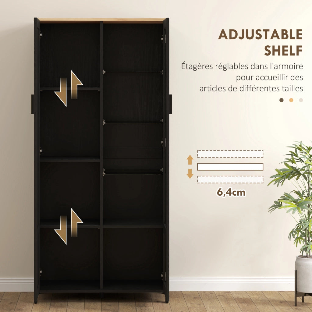 Armadio da cucina ¨C zephmum ¨C 76x36x160 cm nero