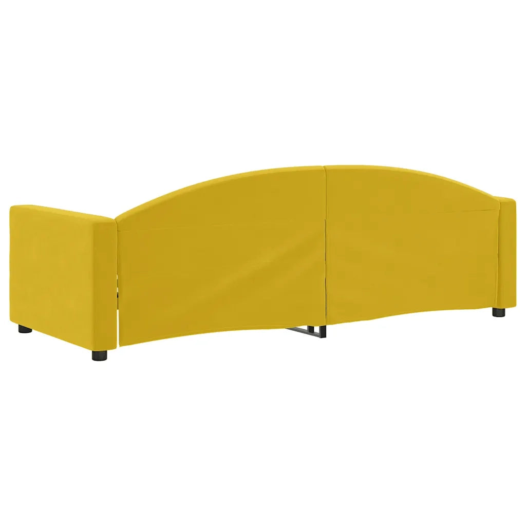 Letto da Giorno Giallo 80x200 cm in Velluto 354134
