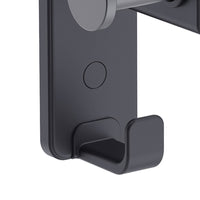 Porta abito a muro con 2 ganci nero opaco - Serie Blend