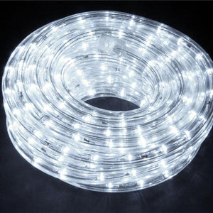 Tubo Luminoso Natalizio 10 Metri LED Bianco Freddo con Controller 8 Funzioni