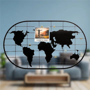 Rifinitura per foto - Quadro per foto - Con clip dorata per appendere foto - Industriale - Decorazione per parete - Metallo - Nero