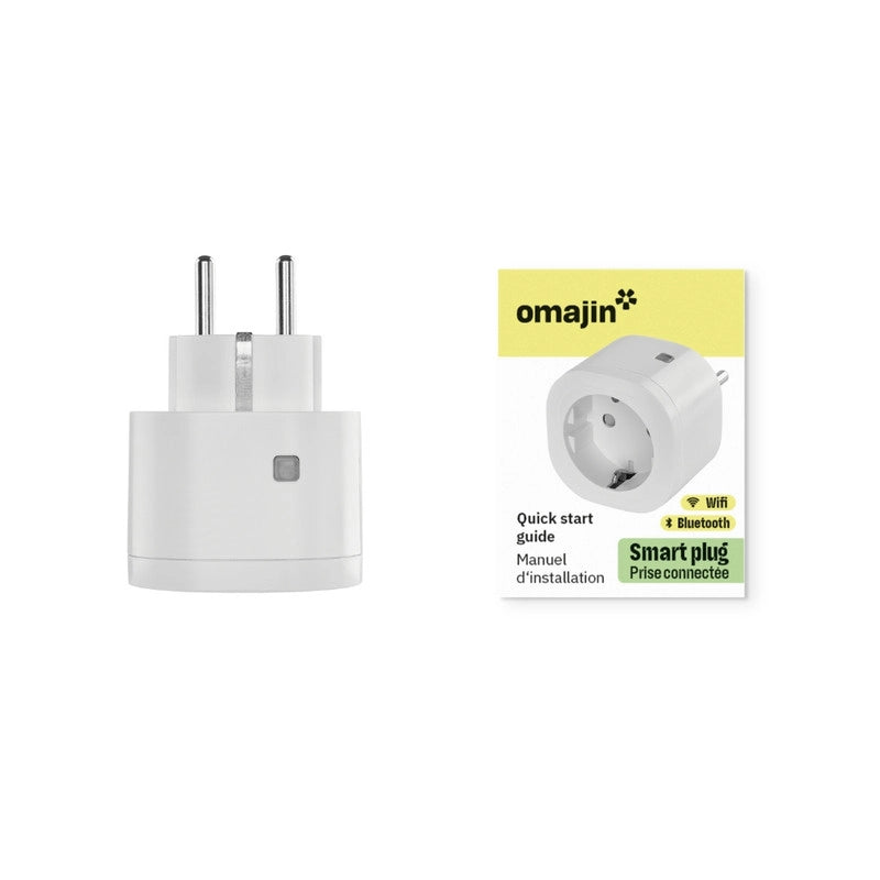 OMAJIN by Netatmo Presa Intelligente con timer. monitoraggio consumo. controllo remoto. spegnimento ritardato. risparmio energetico. Wi-Fi/Bluetooth. 16A/3680W. OSP-SK-01-EC