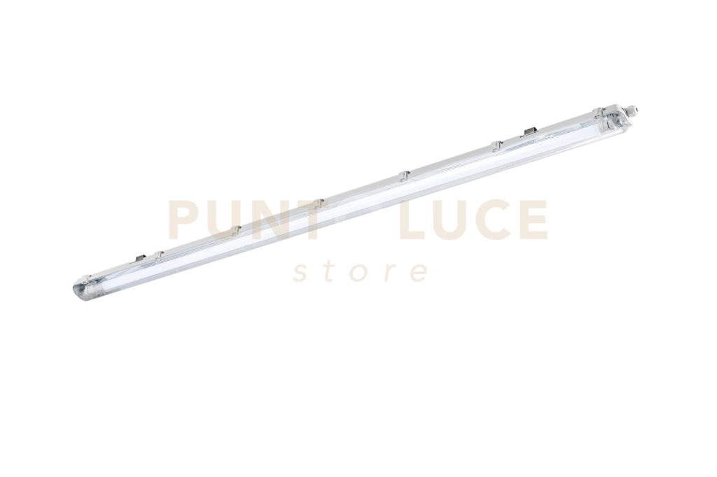 PLAFONIERA STAGNA LED ATLANTIC SILVER 1 LUCE ATTACCO T8 I INCLUSO IP65 150CM 4000K 2280LM 18W