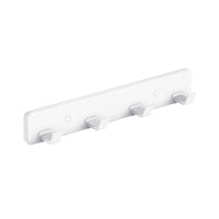Barra porta abiti con 4 ganci bianco - Serie Blend