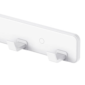 Barra porta abiti con 4 ganci bianco - Serie Blend