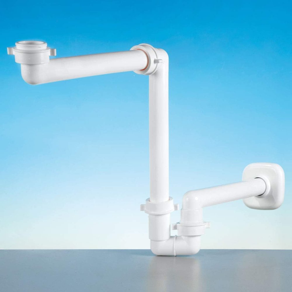 Sifone spazio bagno giunto fisso bianco lira a.1115.70