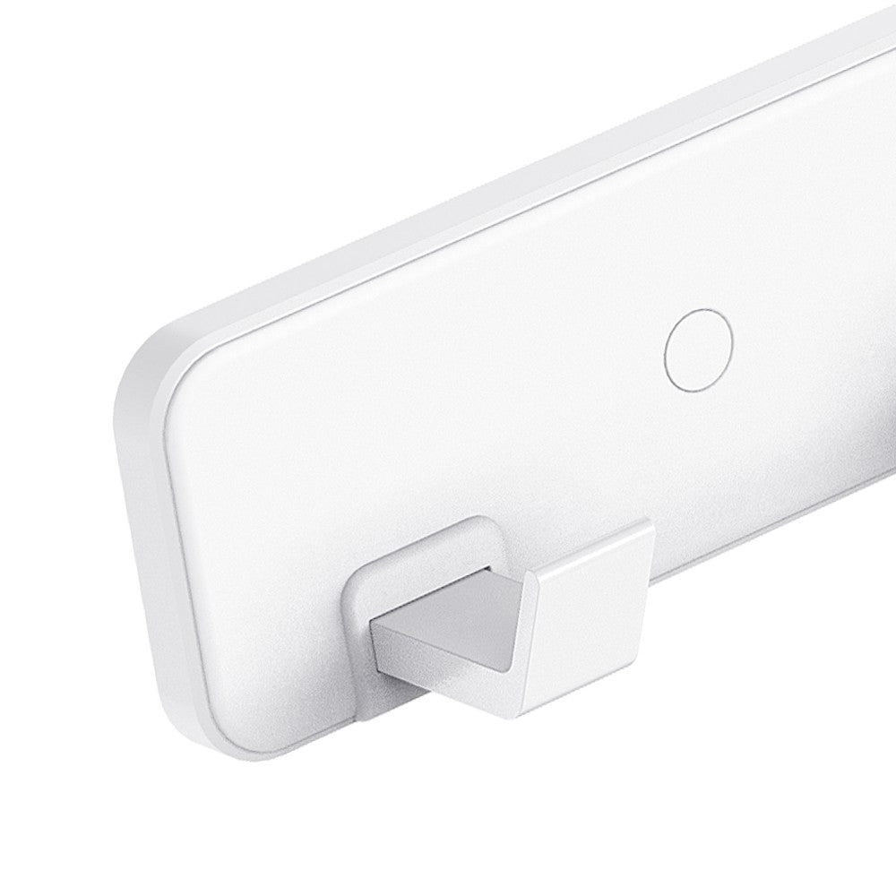 Barra porta abiti con 4 ganci bianco - Serie Blend