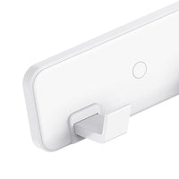 Barra porta abiti con 4 ganci bianco - Serie Blend