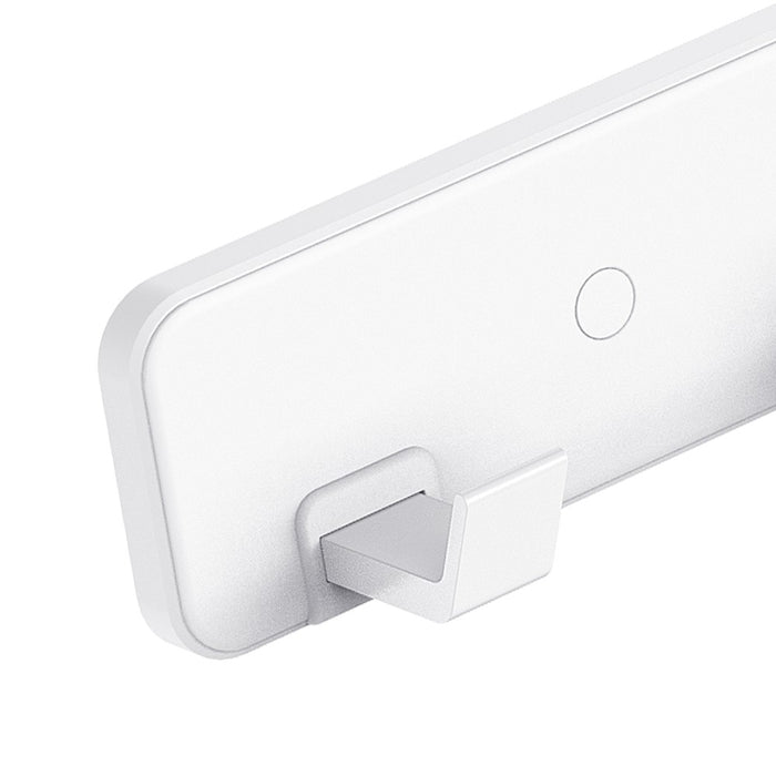 Barra porta abiti con 4 ganci bianco - Serie Blend