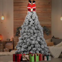 Cappello Natalizio per Albero e Testa Gambe Babbo Natale Puntale Addobbi Festivi