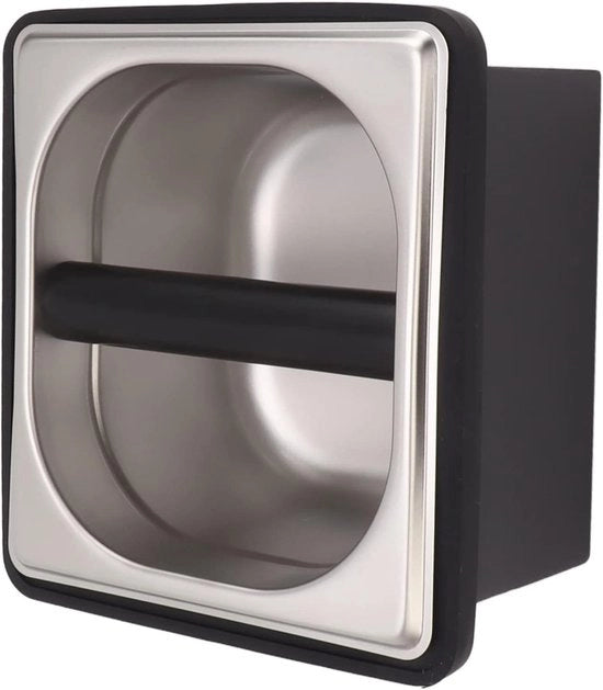 Contenitore per grani di caffè in acciaio inossidabile per portafiltro, contenitore per Knock Box