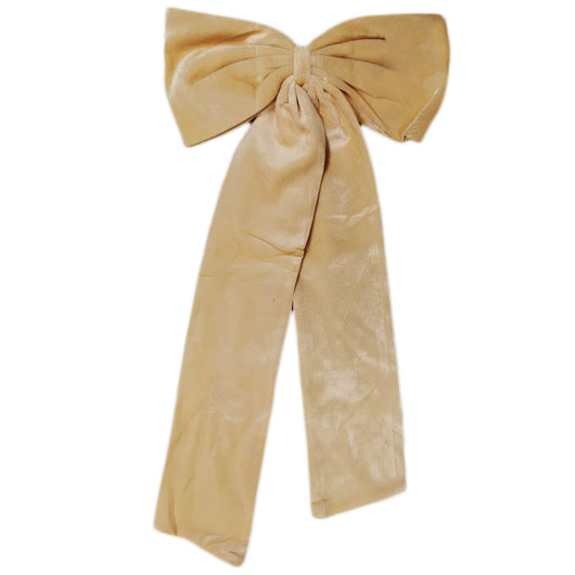 Fiocco Natalizio Puntale Fuoriporta per Porta Natale Decorazione Colore Panna