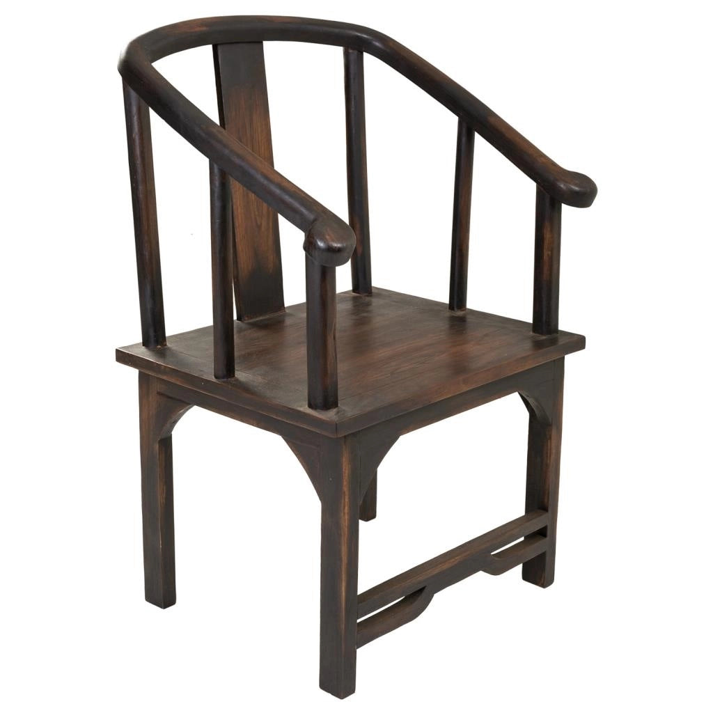 Poltrona in legno marrone di origine tailandese 58x50x103h