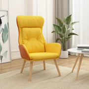 Poltrona Rilassante Giallo Senape in Tessuto e PVC 341308
