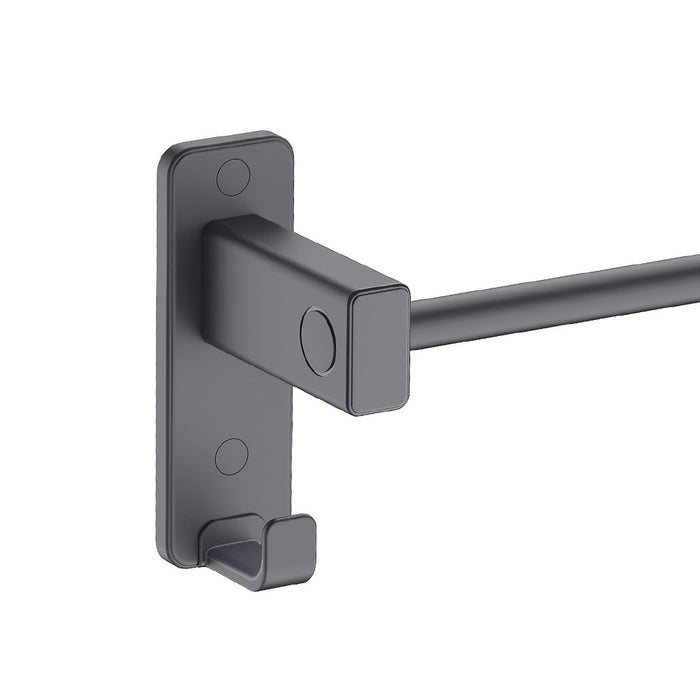 Porta salviette 60 cm accorciabile nero opaco - Serie Blend