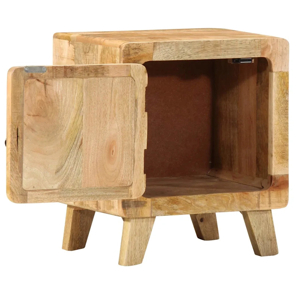 Comodini 2pz 40x32x46 cm in Legno Massello di Mango Grezzo 4104508