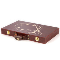 Valigetta Legno Pittore 78pz Colori Pittura Pastelli Acquerelli Professionale