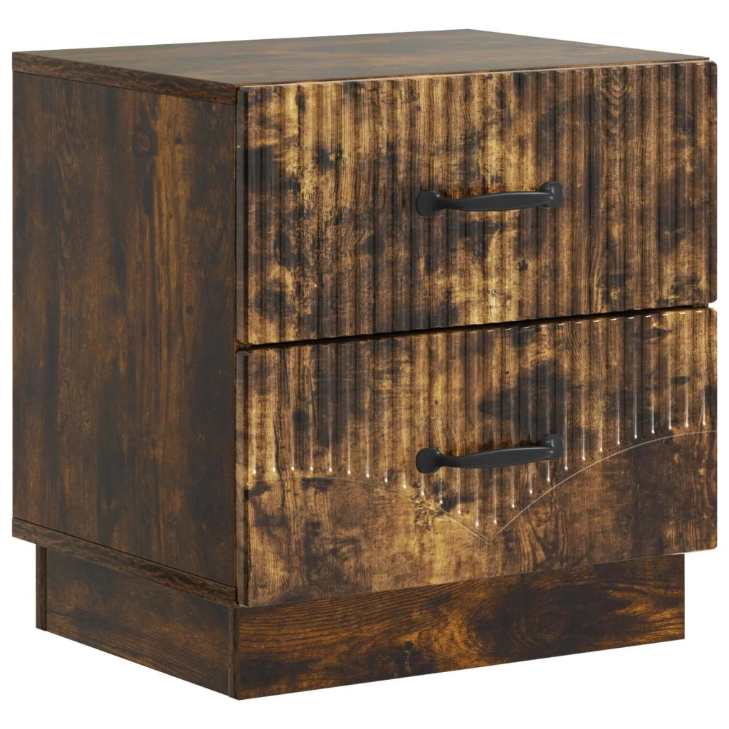 Armadio da Notte 2 pcs Rovere Fumo 43 x 34,5 x 44,5 cm 895226