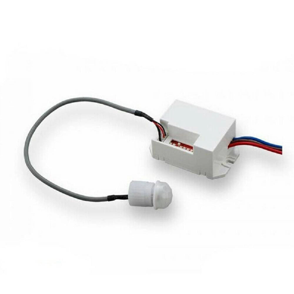 Trade Shop - Sensore Di Movimento Ad Incasso Crepuscolare Per Interni 220v Infrarossi Ip20 -