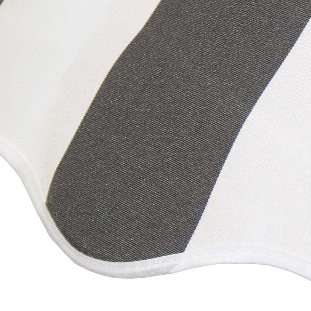 Toboli Tenda da sole con bracci a snodo e protezione UV 3x2,5m Antracite/bianco Montaggio a parete