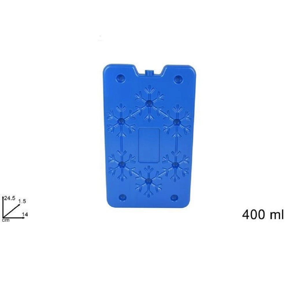 Trade Shop - Set 2 Pezzi Freezerino Tavoletta 400ml 24,5x14x1.5cm Ghiaccio Per Borse Termiche -