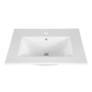 Lavabo da incasso AXIS 60 cm in ceramica bianco lucido
