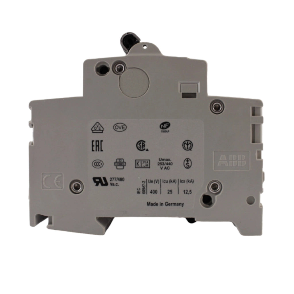 Interruttore magnetotermico 3 poli 3 moduli 6A curva D serie UL ABB