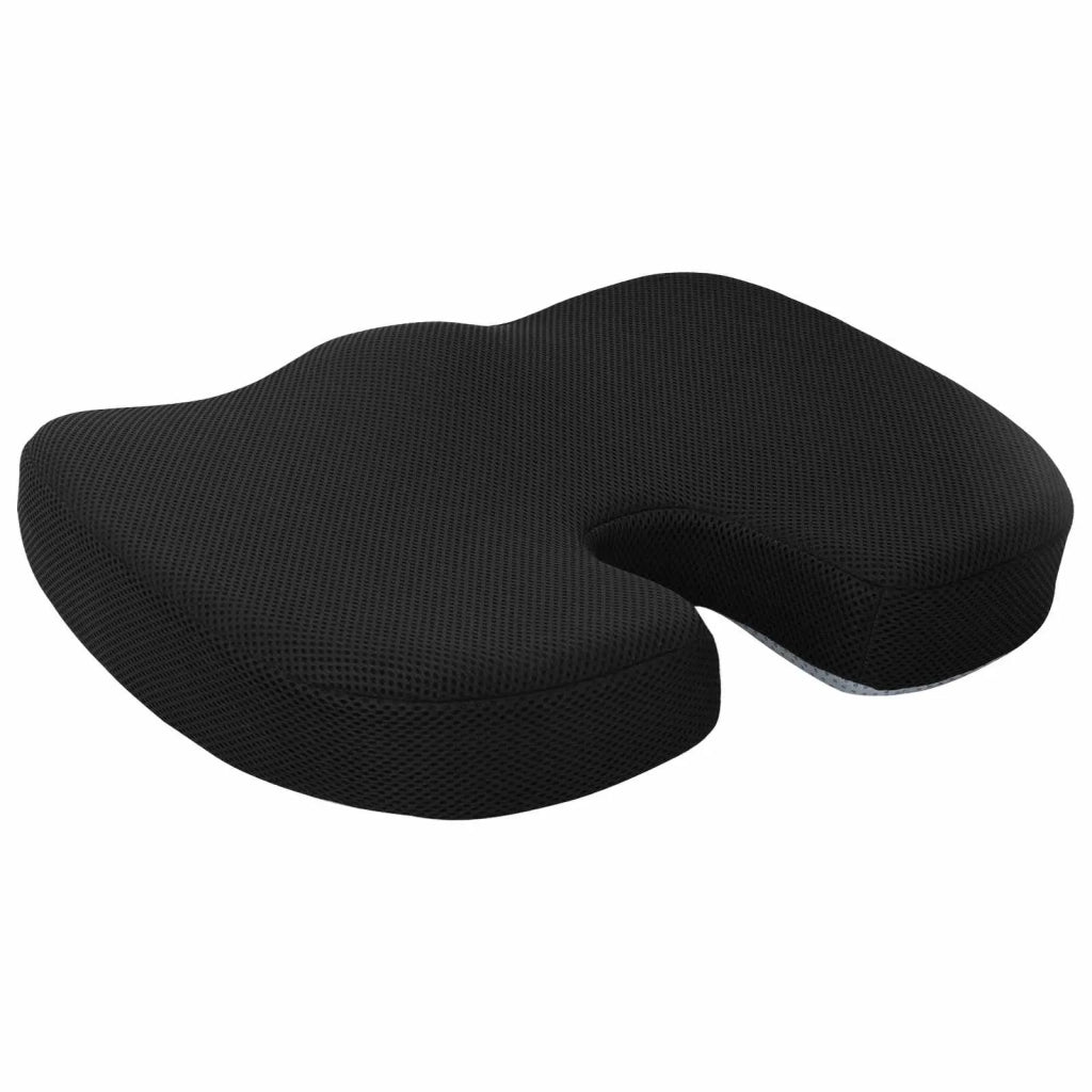 Cuscino per la seduta Nero 47 x 36,5 x 8 cm Schiuma Memory
