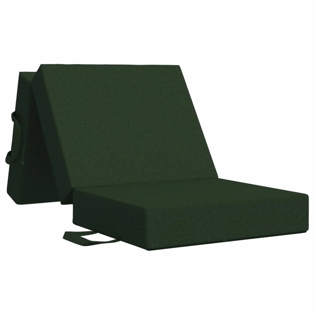 Divano Letto Pieghevole 90 x 63 x 45 cm Verde Scuro