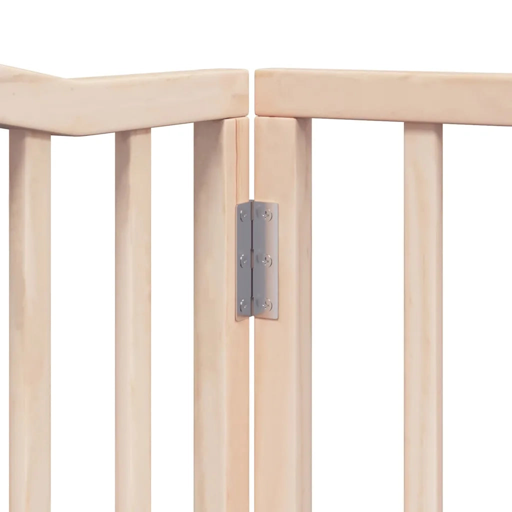 vidaXL Cancello per Cani Pieghevole 6 Pannelli 480 cm Legno di Pioppo