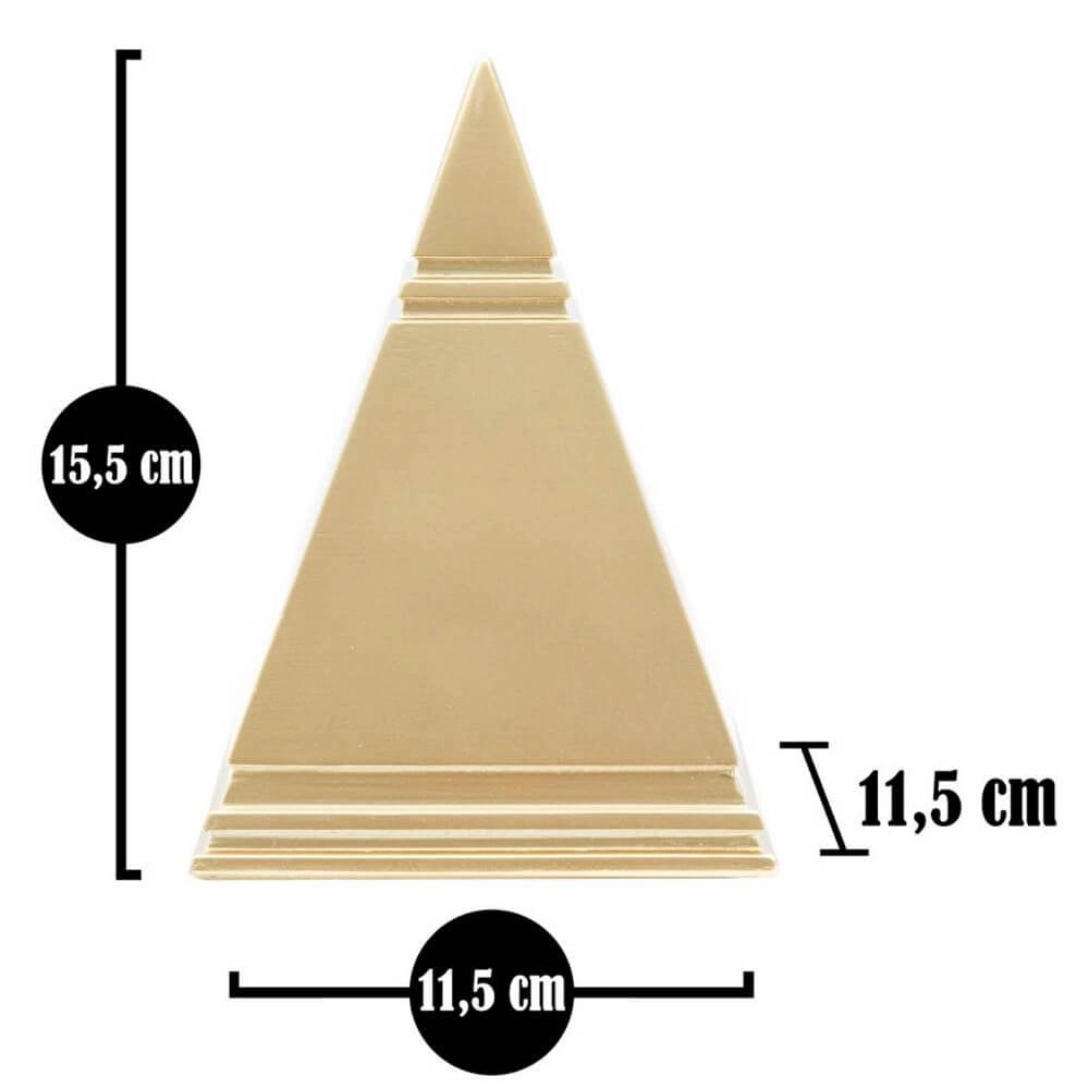 Soprammobile statua dorata di piramide - PYRAMIX