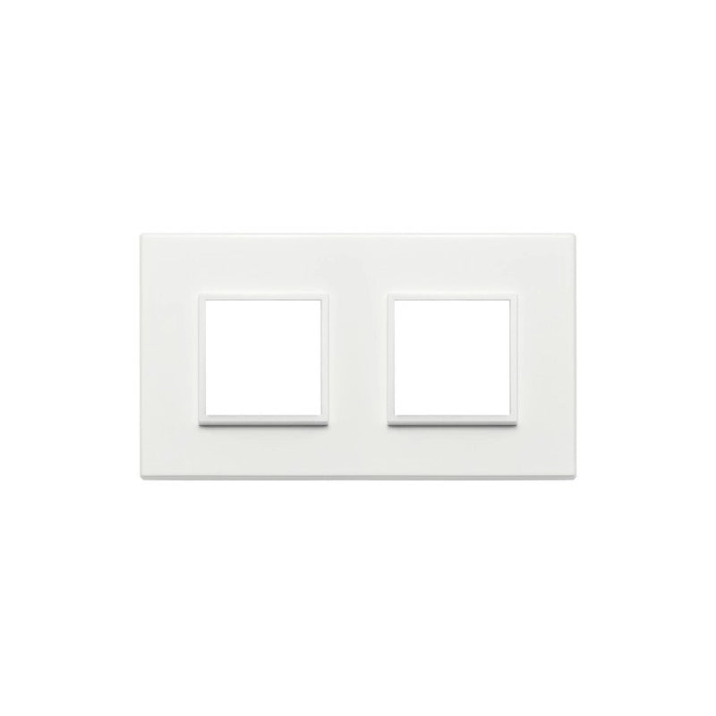 21643.17 Placca 4M (2+2) Int71 Bianco Totale Eikon