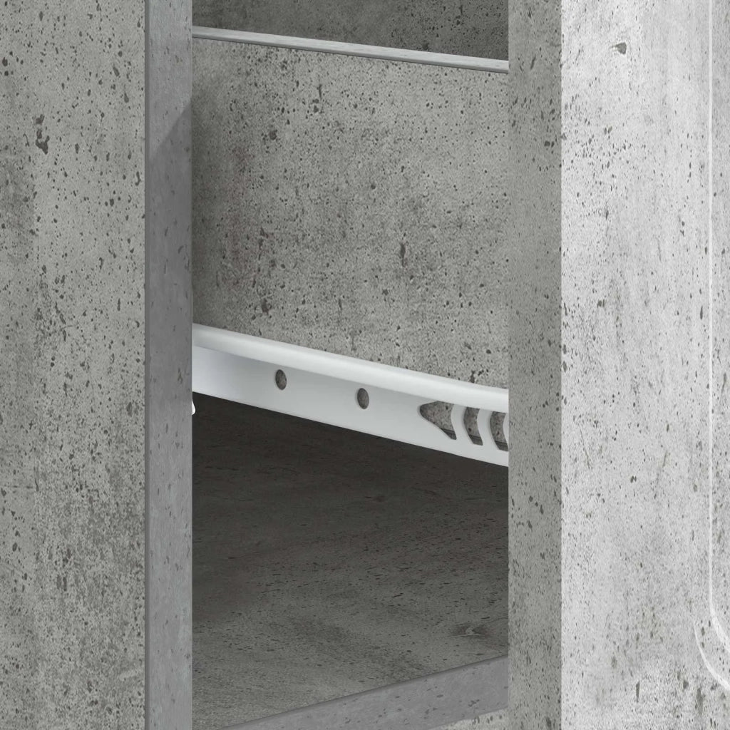 Tavolino da salotto con cassetto Grigio Cemento 49 x 50 x 37 cm