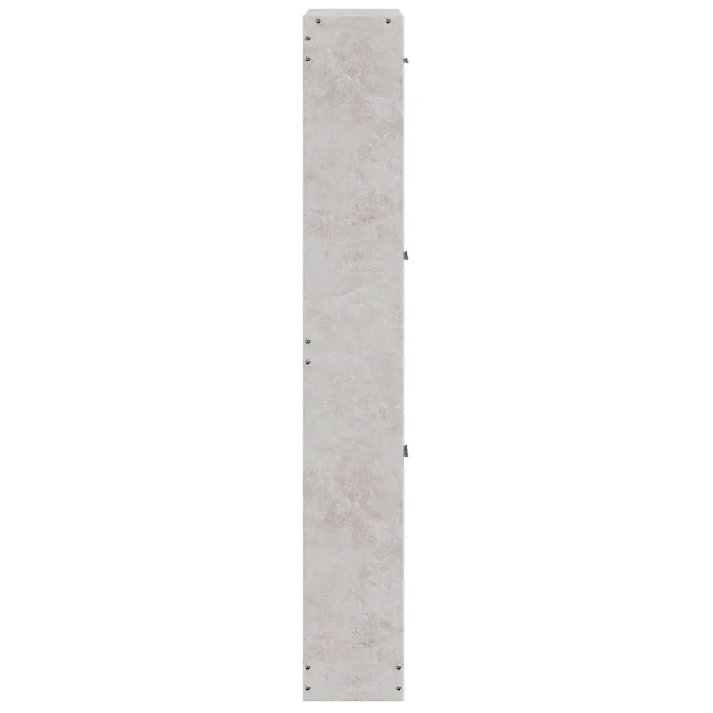 Scarpiera Grigio Cemento 59x17x108 cm in Legno Multistrato