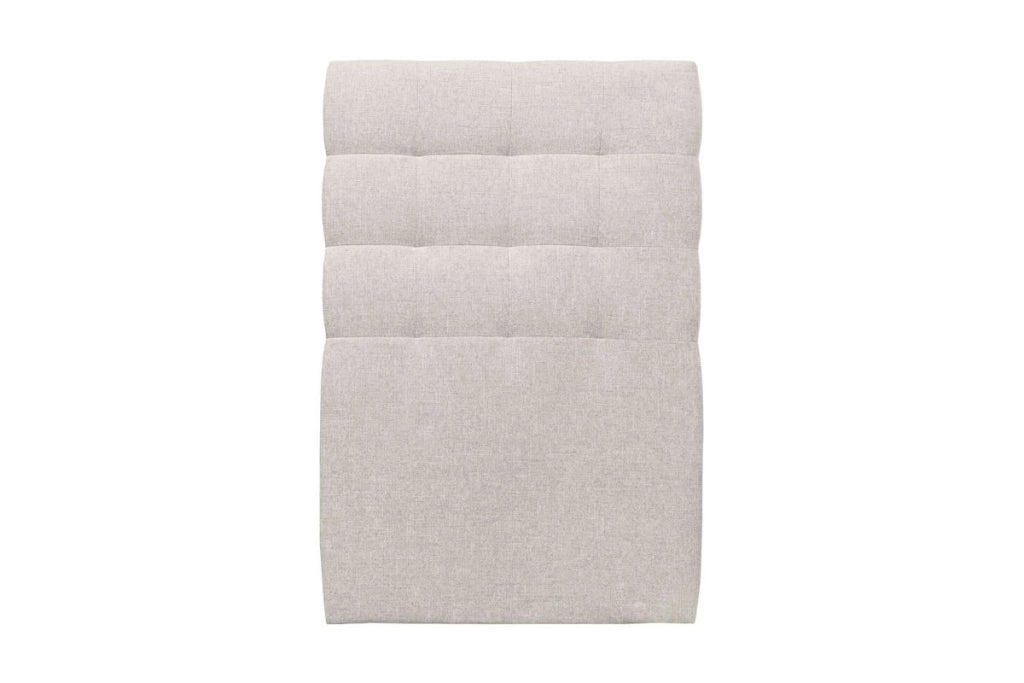 Letto 90x200 cm con testata imbottita - Tessuto Tela opaca