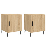 Set di 2 Comodini | Armadio da Notte | Mobiletto da notte Rovere Sonoma 40x40x50 cm in Legno Multistrato