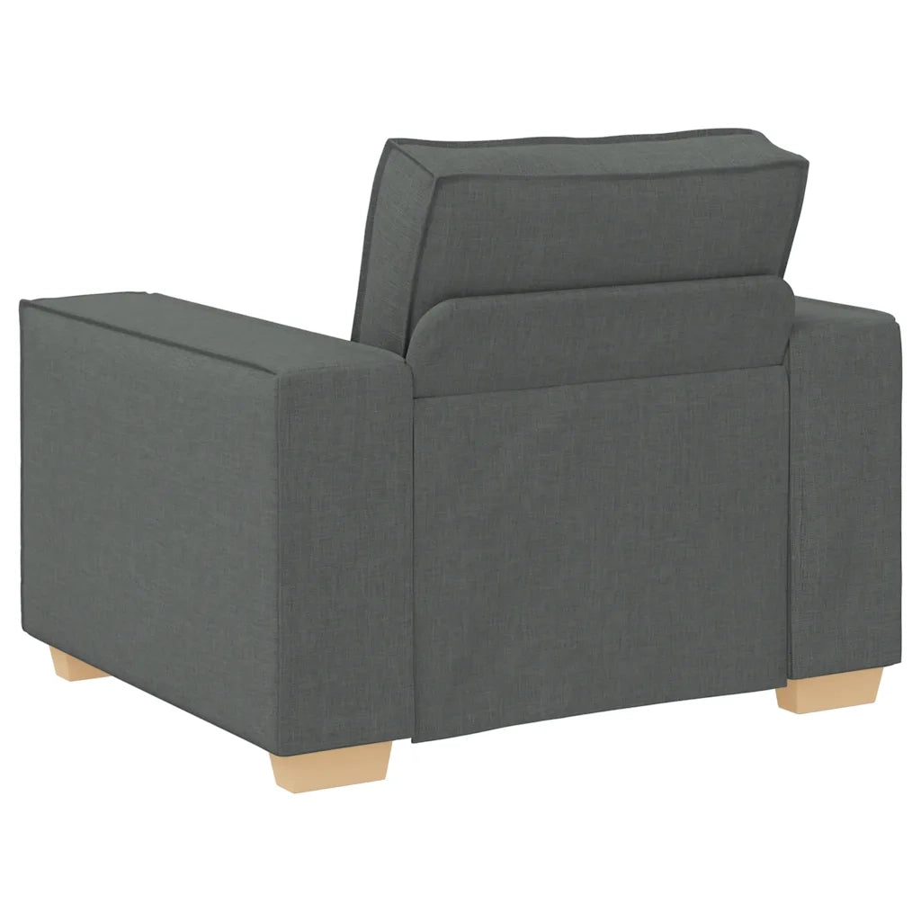 vidaXL Poltrona Divano Grigio Scuro 60 cm Tessuto