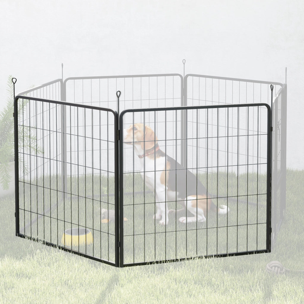 Recinzione per cani 2 pezzi ¨C zephmum ¨C grigio