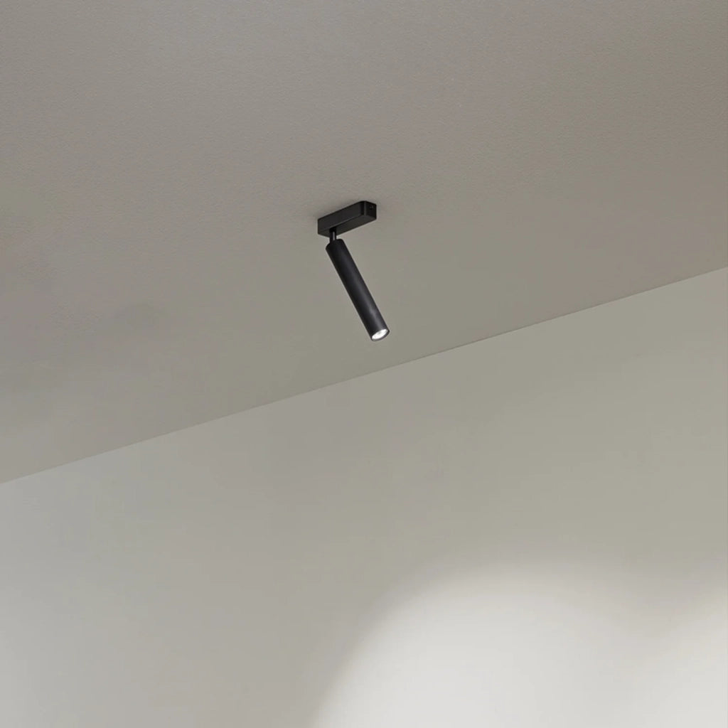 Spot Contemporaneo Bambù Metallo Nero Led 10W 3000K