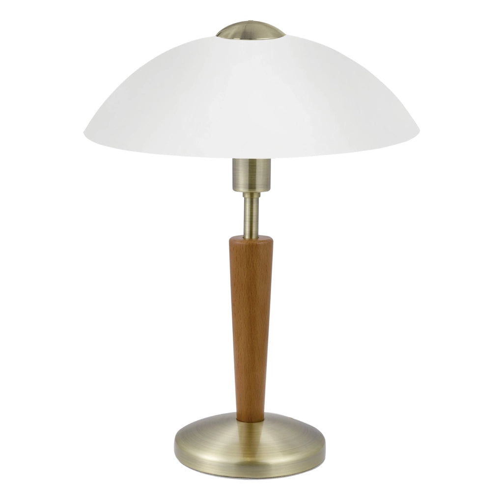Lampada Da Tavolo Contemporanea Solo 1 Acciaio Ottone 1 Luce E14