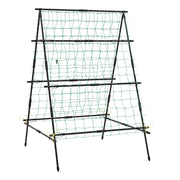 Traliccio da giardino 130 x 105 x 151 cm supporto per piante rampicanti design elegante finitura opaca metallo nero 20_0014527