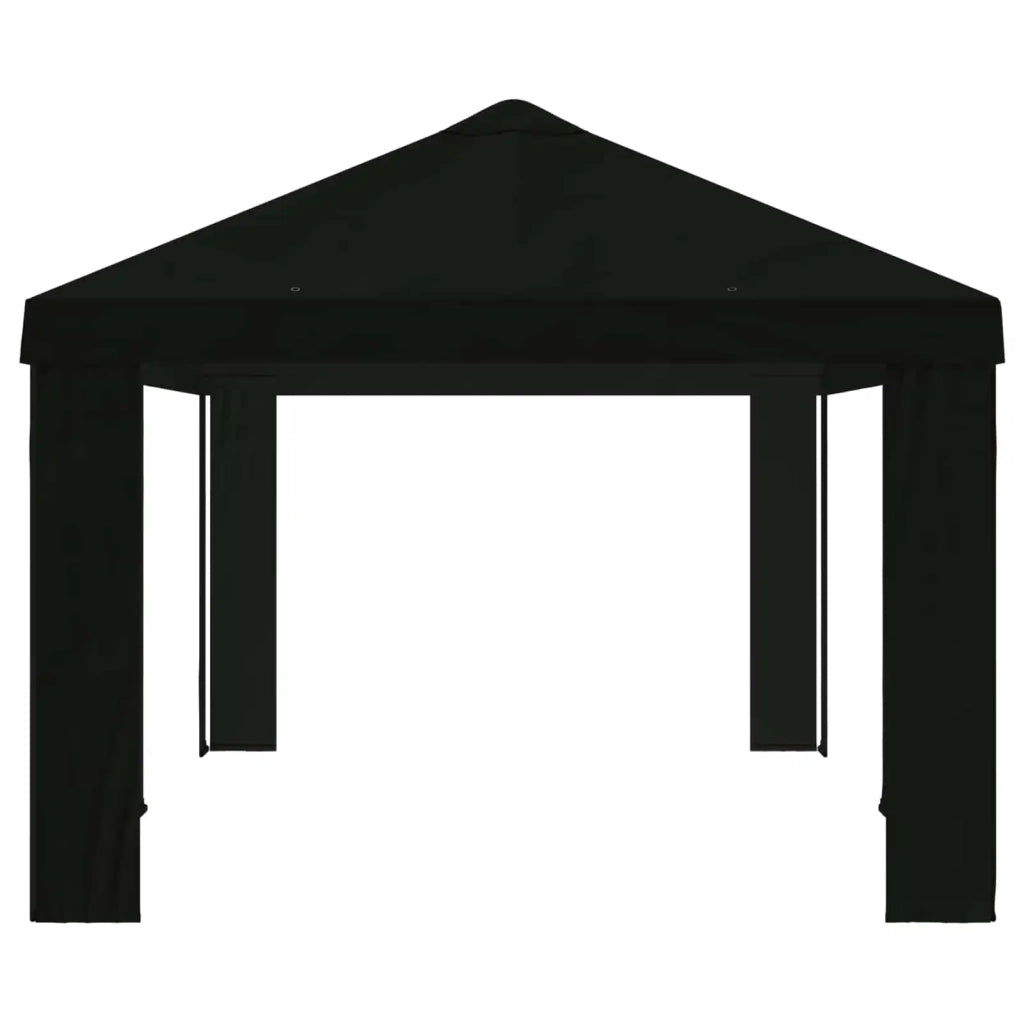 Copertura per Gazebo 6 x 3 m Nero Poliestere 190 900432