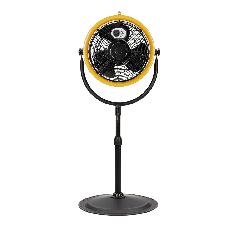 Ventilatore a Piantana Ø 35 cm HVPD-14AC Caterpillar – 105W, 4 Velocità, Flusso Aria 2350 CFM, Altezza 130 cm, Silenzioso 65 dB, Struttura Robusta e Stabile