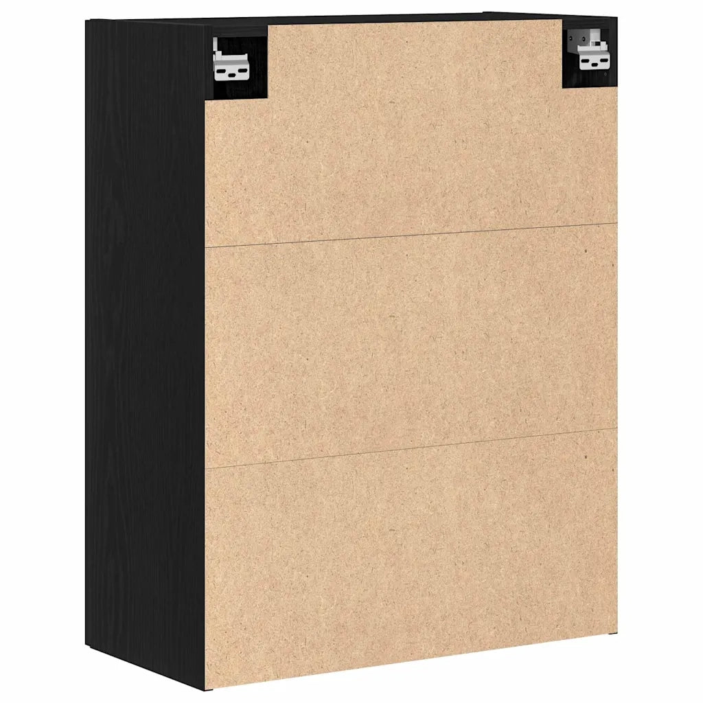 Mobile a muro Rovere Nero 69,5 x 34 x 180 cm Legno multistrato 862971